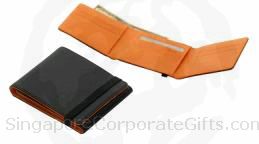 Black/Orange PU Multi-Card Organizer  2